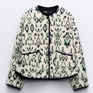 Zara PRINT PUFFER JACKET